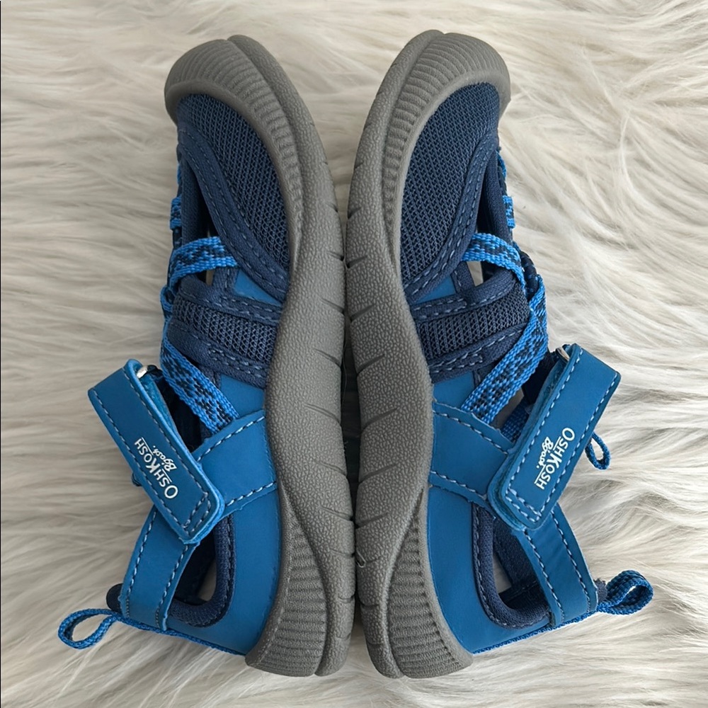 2 for $20 OshKosh B'Gosh Myla Boys Sneaker Sandal Bump toe Toddler Boys Size 10M - Picture 8 of 16